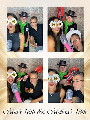 Example of a personalised Pixel Pop photo booth design