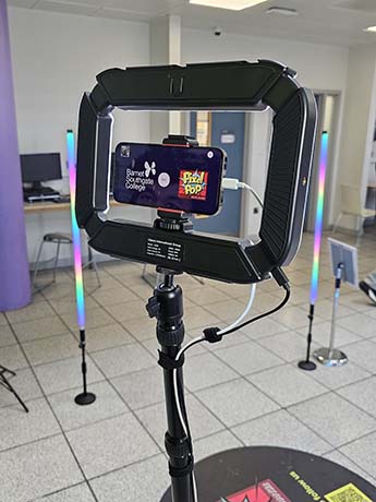 Barnet & Southgate College Freshers fair 360 Video Booth