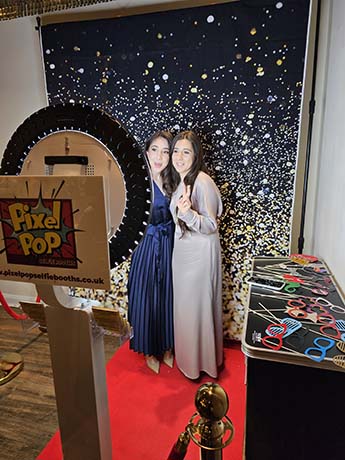 30th Birthday with Modern Pod Selfie Booth and Backdrop