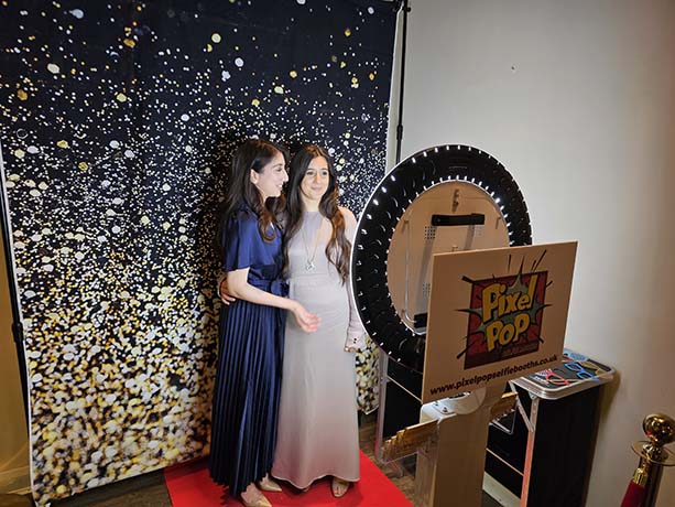30th Birthday with Modern Pod Selfie Booth and Backdrop