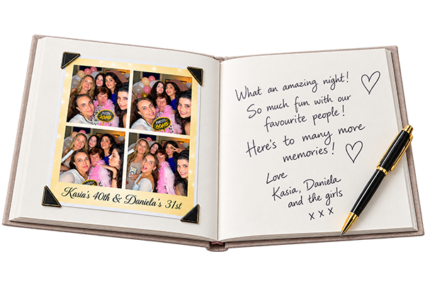 Guest Book for your Pixel Pop booth hire