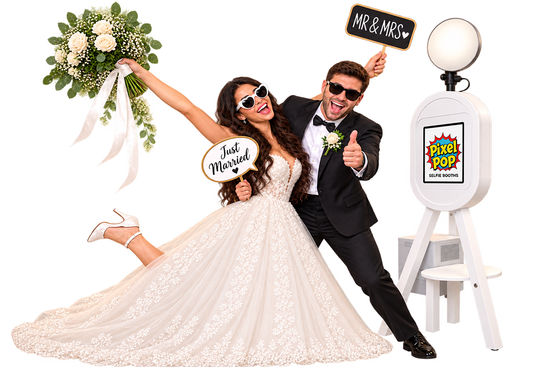 Pixel Pop photo and video booth entertainment for weddings